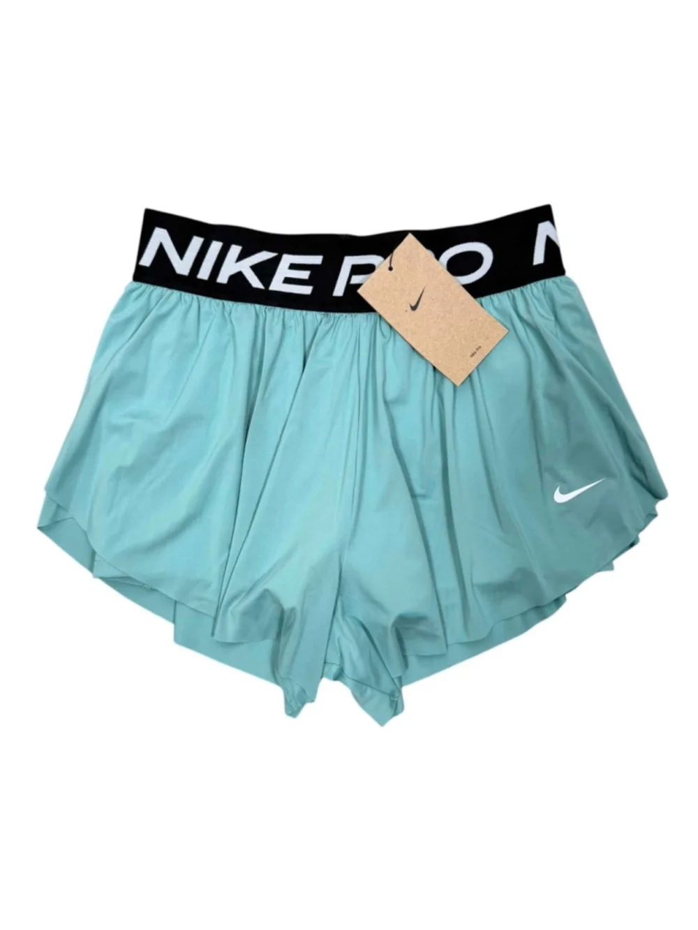 Nike Pro Dri-FIT 2-in-1 Training Shorts Teal Athletic Gym Kids Size Medium NWT